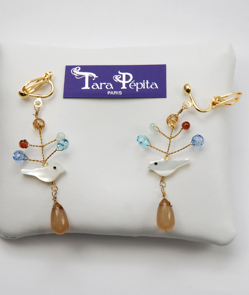 boucles d'oreilles clips non perc�es